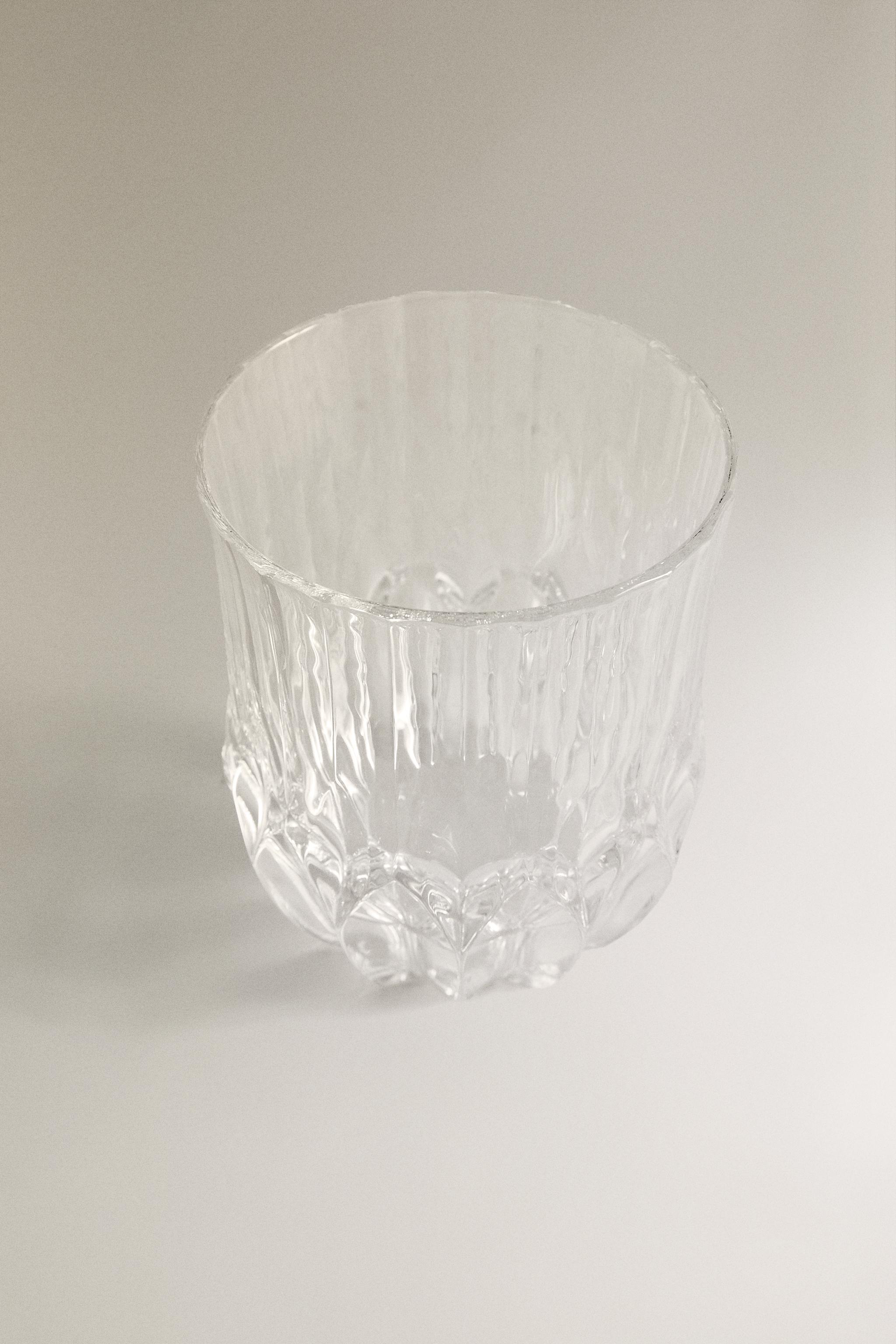 VERRE CRISTALLIN EFFET TAILLÉ